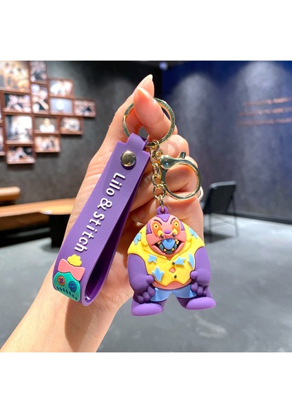 Yeni Çizgi Film Animasyon Stitch Serisi Yumuşak Kauçuk Anahtarlık Bebek Çantası Kolye Anahtarlık Küçük Hediye (Yurt Dışından)