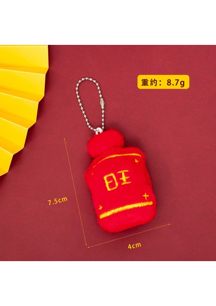 Yeni 1 Yumuşak Peluş Karikatür Küçük Kolye Sırt Çantası Çekicilik Peluş Anahtarlık (Yurt Dışından)