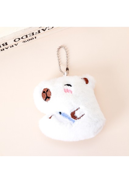 Yeni 1 Yumuşak Peluş Karikatür Küçük Kolye Sırt Çantası Çekicilik Peluş Anahtarlık (Yurt Dışından)