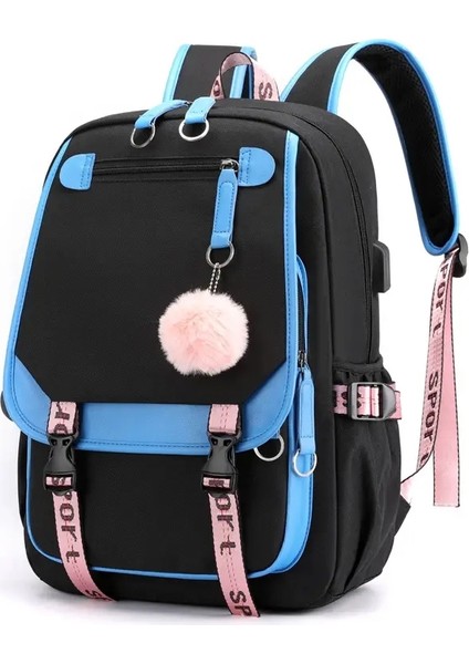 2025 Yeni Moda Öğrenci Sırt Çantası Büyük Kapasiteli Moda Sırt Çantası Bilgisayar Çantası Okul Sırt Çantası Seyahat Çantası (Yurt Dışından)