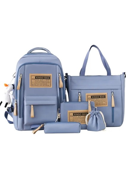 2025 Yeni Moda Öğrenci Sırt Çantası Büyük Kapasiteli Moda Sırt Çantası Bilgisayar Çantası Okul Sırt Çantası Seyahat Çantası (Yurt Dışından)