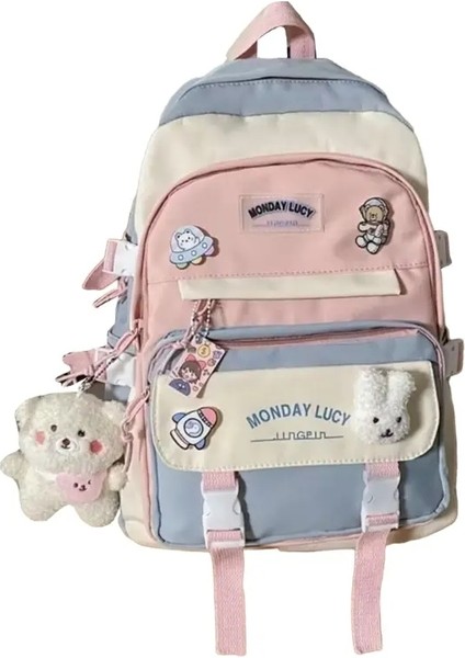 Yeni Stil Çizgi Film Popüler Çizgi Film Okul Çantası Sevimli Küçük Seyahat Çantası Oxford Su Geçirmez Anahtarlık Not Defteri Sırt Çantası (Yurt Dışından)