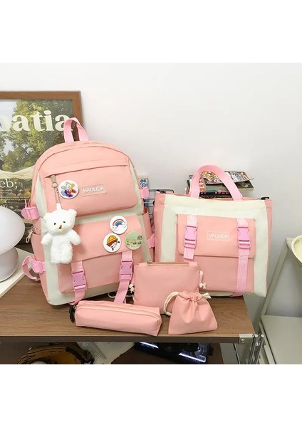 2025 Yeni Moda Öğrenci Sırt Çantası Büyük Kapasiteli Moda Sırt Çantası Bilgisayar Çantası Okul Sırt Çantası Seyahat Çantası (Yurt Dışından)