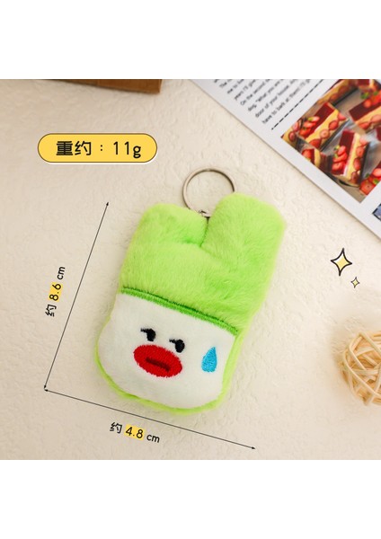 Yeni 1 Yumuşak Peluş Karikatür Küçük Kolye Sırt Çantası Çekicilik Peluş Anahtarlık (Yurt Dışından)