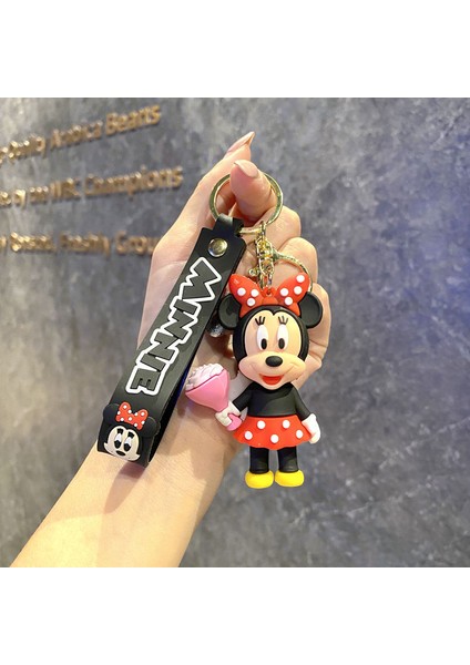 Yeni Çizgi Film Animasyon Stitch Serisi Yumuşak Kauçuk Anahtarlık Bebek Çantası Kolye Anahtarlık Küçük Hediye (Yurt Dışından)