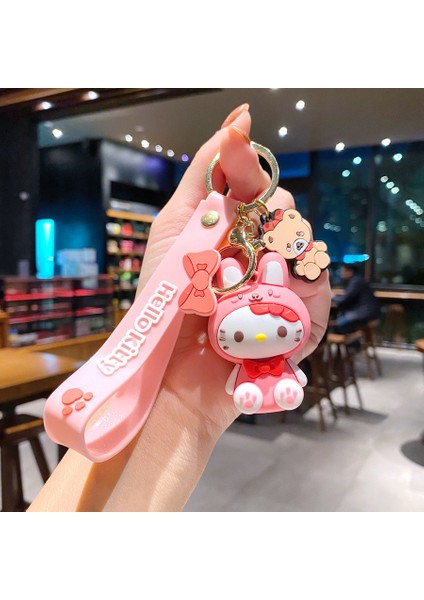 Yeni Çizgi Film Animasyon Stitch Serisi Yumuşak Kauçuk Anahtarlık Bebek Çantası Kolye Anahtarlık Küçük Hediye (Yurt Dışından)