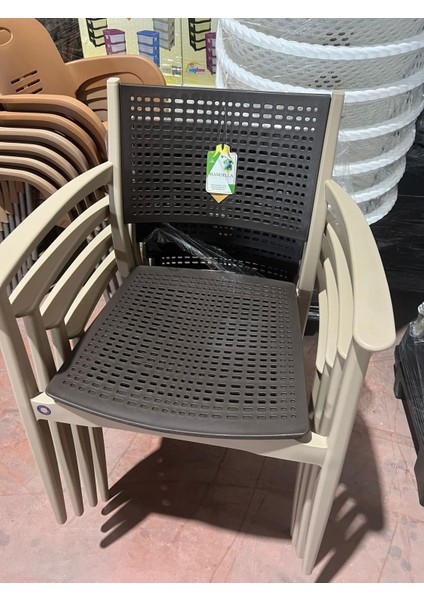 Irmak Çift Renk Koltuk (6 Adet) Gövde Çölbeji- Oturma/sırt Kahverengi fiyatları