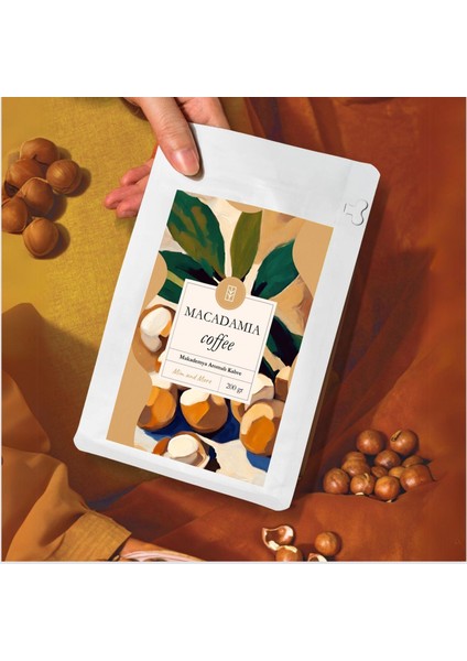 Macadamia Coffee - Makademya Aromalı Kahve Çekirdek Kahve, 200 Gr fiyatları