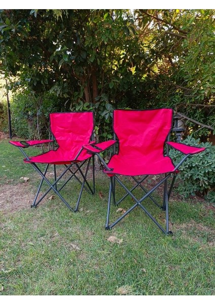 Rejisör Kamp Sandalyesi Piknik, Plaj, Balıkçı,bahçe,balkon Sandalyesi Kırmızı (1 Adet) indirimleri