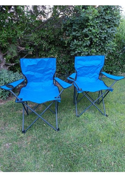 Rejisör Kamp Sandalyesi Piknik, Plaj, Balıkçı,bahçe,balkon Sandalyesi Mavi (1 Adet) indirimleri