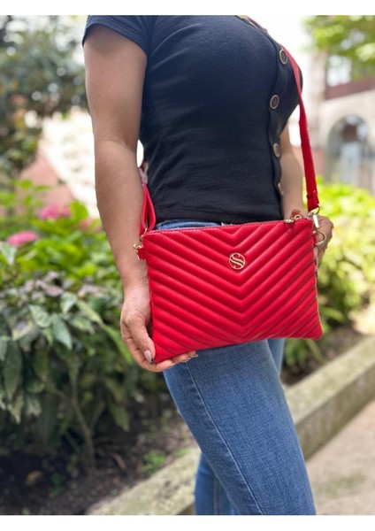 Kadın Suni Deri Ayarlanabilir Çapraz ve El Askılı Portföy, Clutch Çanta fiyatları