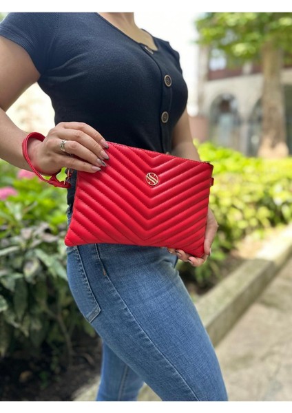Kadın Suni Deri Ayarlanabilir Çapraz ve El Askılı Portföy, Clutch Çanta modelleri