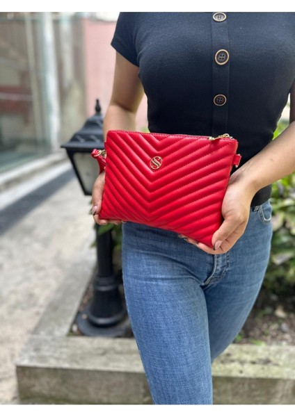 Kadın Suni Deri Ayarlanabilir Çapraz ve El Askılı Portföy, Clutch Çanta fırsatları