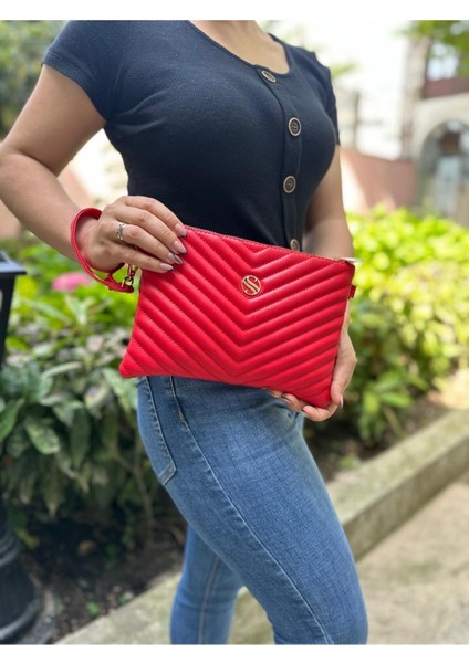 Kadın Suni Deri Ayarlanabilir Çapraz ve El Askılı Portföy, Clutch Çanta indirimleri