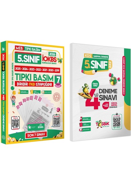 5. Sınıf Yeni Sistem Iokbs-Bursluluk Türkiye Geneli Kurumsal 8li Dijital Çözümlü Paket Deneme