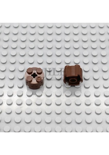 50PCS Moc Tuğla Parçaları 2x2 Yuvarlak Aks Deliği ile 3941 Eğitim Yapı Taşları Uyumlu Inşaat Montajları Dıy Oyuncak Renk: Kahverengi 50PCS (Yurt Dışından)