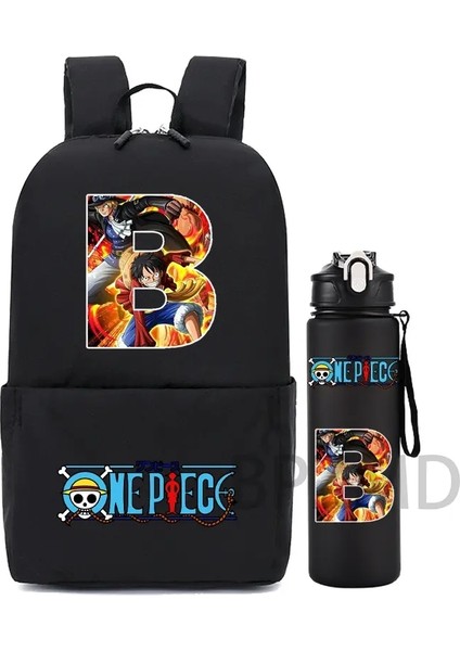 2pcs/set Tek Parça Sırt Çantası Erkek Kız Okul Öğrencisi Sırt Çantası Erkek Sırt Çantası 750ML Açık Spor Su Şişesi 26 Harfler Mini Çantalar Renk: 0112134 (Yurt Dışından)