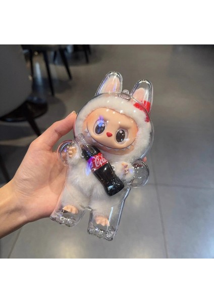 17 cm Için Labubu Için Şeffaf Kasa Toz Geçirmez Korumalı Kapak Kacığı Mart Vinil Bebek Saklama Kutusu Canavar Oyuncak Aksesuarı Dıy Hediyeler Renk: 1 Pc/boyut: Bebek Yok (Yurt Dışından)