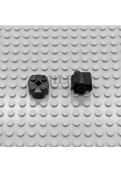 50PCS Moc Tuğla Parçaları 2x2 Yuvarlak Aks Deliği ile 3941 Eğitim Yapı Taşları Uyumlu Inşaat Montajları Diy Oyuncaklar Rengi: Siyah 50PCS (Yurt Dışından)