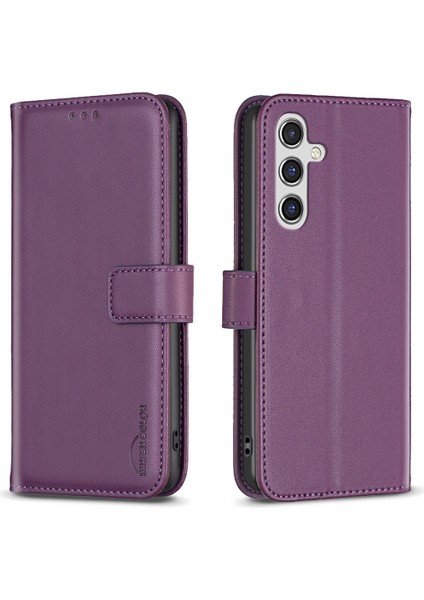 Samsung Galaxy S25 Fe Telefon Kılıfı Cüzdan Folio Flip Deri Kılıf (Yurt Dışından)
