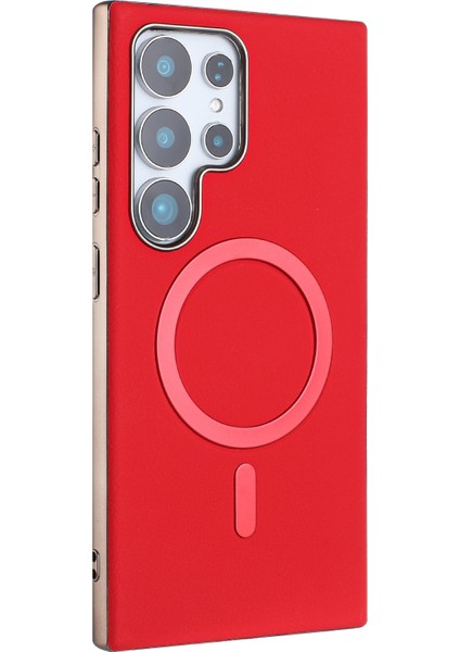 Samsung Galaxy S23 Ultra Elektroliz Pu + Tpu Telefon Arka Kapağı Magsafe ile Uyumlu (Yurt Dışından) fiyatları