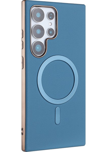 Samsung Galaxy S23 Ultra Elektroliz Pu + Tpu Telefon Arka Kapağı Magsafe ile Uyumlu (Yurt Dışından) fiyatları