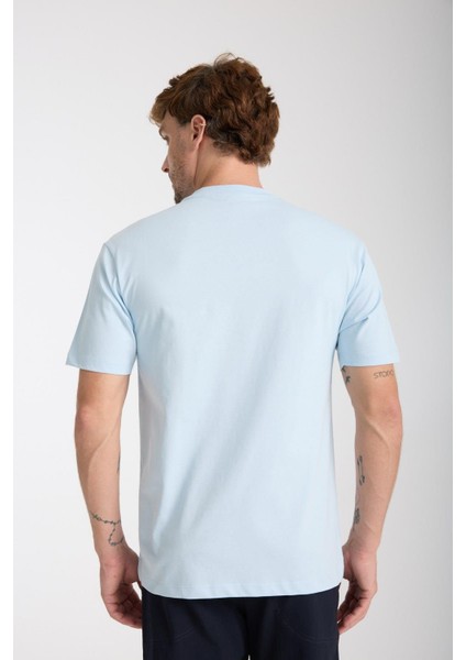 Erkek %100 Pamuk Relax Fit Vahşi Ayı Nakışlı T-Shirt fiyatları