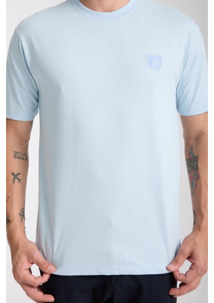 Erkek %100 Pamuk Relax Fit Vahşi Ayı Nakışlı T-Shirt fırsatları