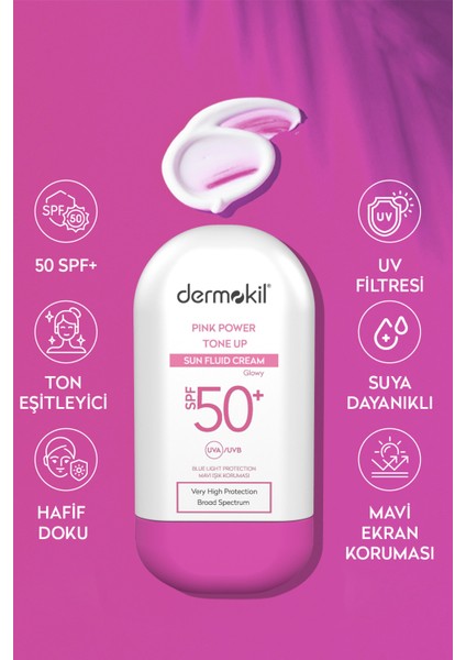 Pembe Ton Eşitleyici SPF 50+ Fluid Güneş Koruyucu 50 ml fırsatları