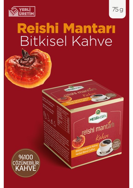 Mesir- i Şifa Reishi Mantarlı Kahve Bitkisel Karışımlı Çözünebilir Kahve 75G fiyatları