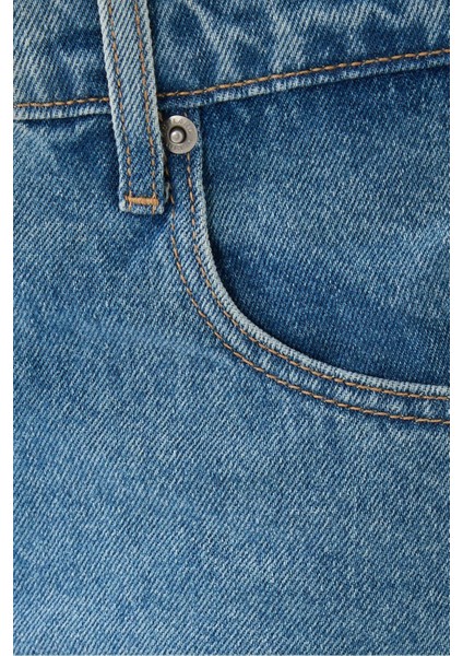 Denim Avril Mid Slouchy Wide Leg Kadın Kot Pantolon