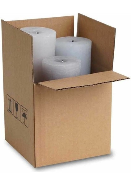 15X15X15 cm Tek Oluklu A-Box Koli 20 Adet