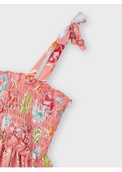 Mayoral Kız Çocuk Askılı Elbise Bandana 3954 modelleri