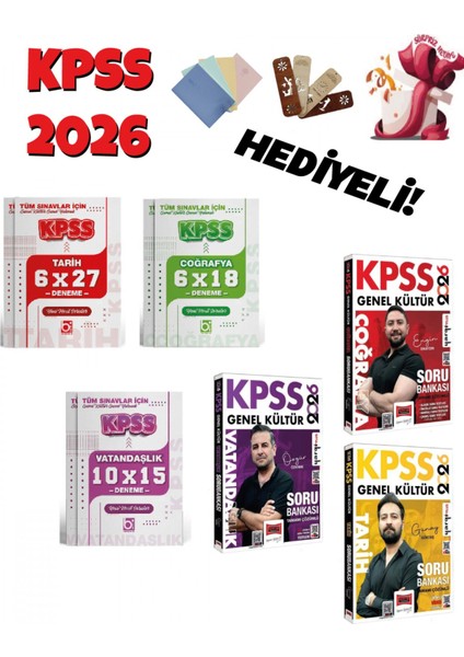 2026 Kpss Genel Kültür Çözümlü Soru Bankası ve Deneme Seti 6 Kita