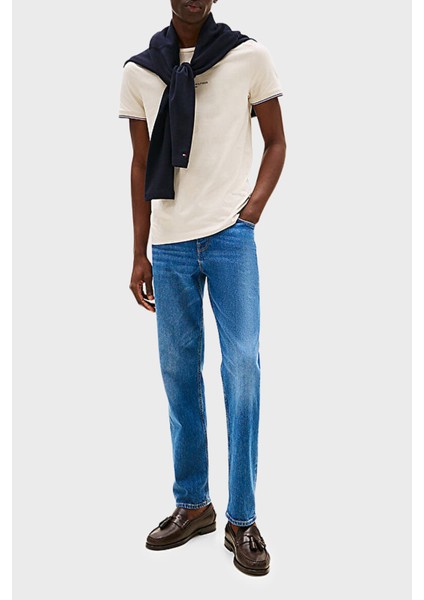 Logolu % 100 Pamuk Slim Fit Bisiklet Yaka T Shirt Erkek T Shirt MW0MW32584 Acg fiyatları