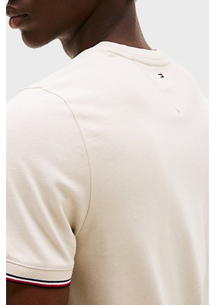 Logolu % 100 Pamuk Slim Fit Bisiklet Yaka T Shirt Erkek T Shirt MW0MW32584 Acg fırsatları