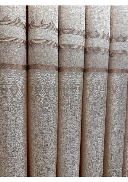 Nivemeshome Damla FT614337 V-101 Krem 1/3 Sık Pileli Fon Perde Apm modelleri
