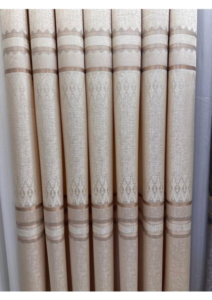 Nivemeshome Damla FT614337 V-101 Krem 1/3 Sık Pileli Fon Perde Apm fiyatları