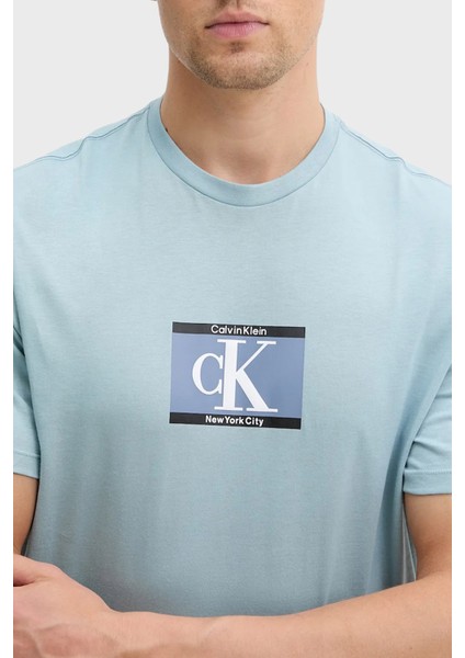 % 100 Pamuk Regular Fit Bisiklet Yaka Logolu T Shirt LV04RC854GCJ4 Erkek T Shirt LV04RC854G Cj4 modelleri