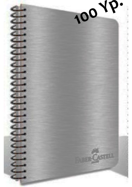 Spiralli Çizgili Defter Metalik Renkler 1 Adet