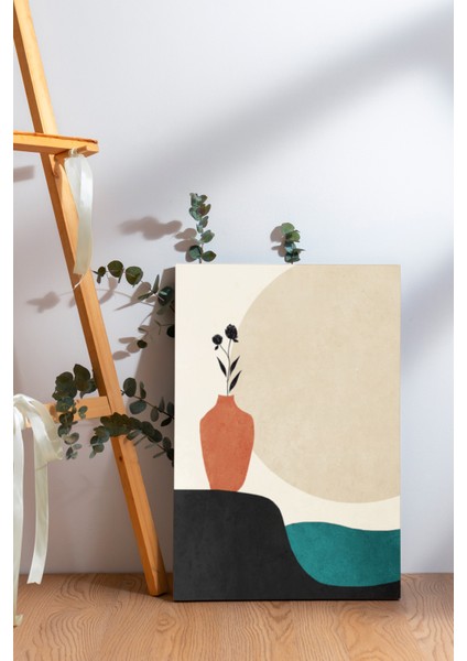 Minimalist Vazo Kanvas Tablo