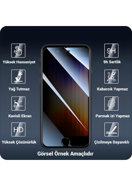 Realme C25 Uyumlu Gizlilik Filtreli Hayalet Ekran Koruyucu Cam(2 Adet) fiyatları