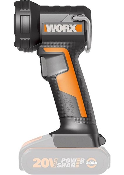 WX025.9 20VOLT 160/350 Lümen Profesyonel Çok Fonksiyonlu LED Fener (Akü Dahil Değildir)