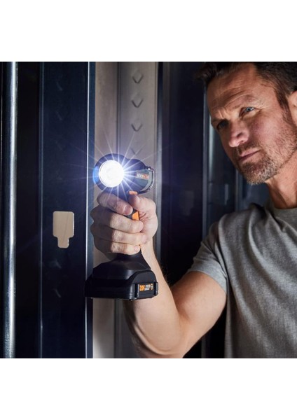 WX025.9 20VOLT 160/350 Lümen Profesyonel Çok Fonksiyonlu LED Fener (Akü Dahil Değildir) indirimleri