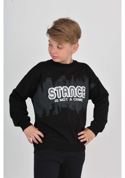 Erkek Çocuk Stance Baskılı Sweatshirt fırsatları