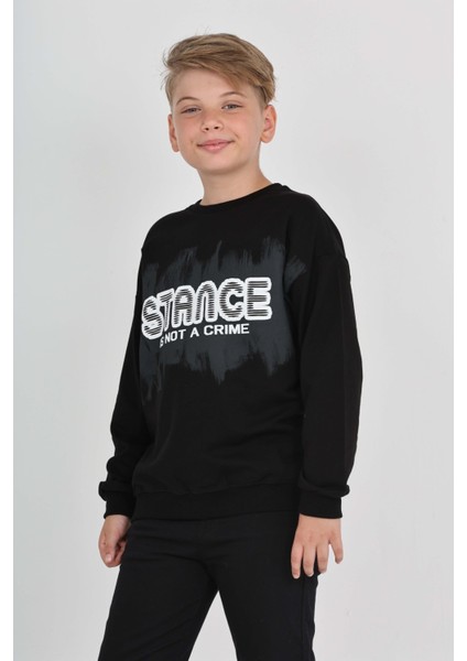 Erkek Çocuk Stance Baskılı Sweatshirt indirimleri