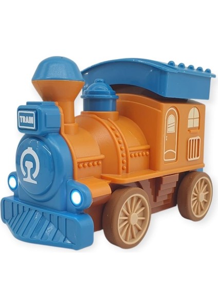 Oyuncak Tren Işıklı Sesli Bas Gitsin 14CM - Mavi - 8068A