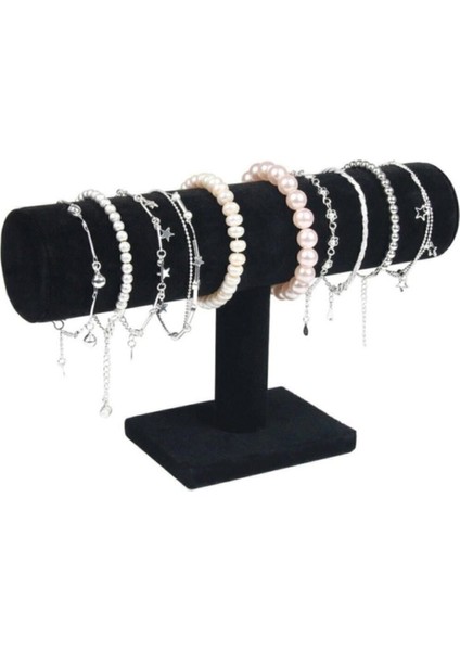 Siyah Bileklik ve Saat Standı, Şık ve Kullanışlı Aksesuar Düzenleyici