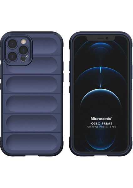 iPhone 12 Pro Için Kılıf Oslo Prime Lacivert [iphone 12 Pro ile Uyumlu Kılıf - Lacivert]