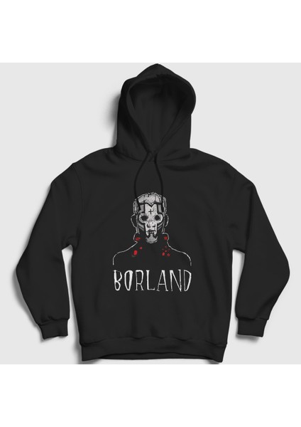 Unisex Siyah Wes Borland V2 Guitarist Limp Bizkit Kapüşonlu Sweatshirt